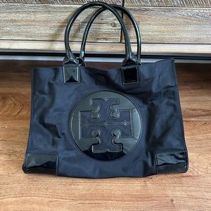 Tory Burch Ella nylon tote bag in black